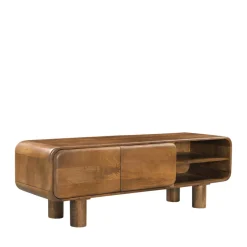 Online Drawer SIRA Meuble tv 2 portes en bois massif L140cm