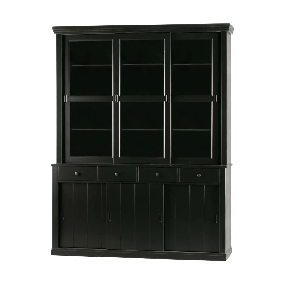 Discount Woood SJAAK Vaisselier en pin 6 portes 4 tiroirs