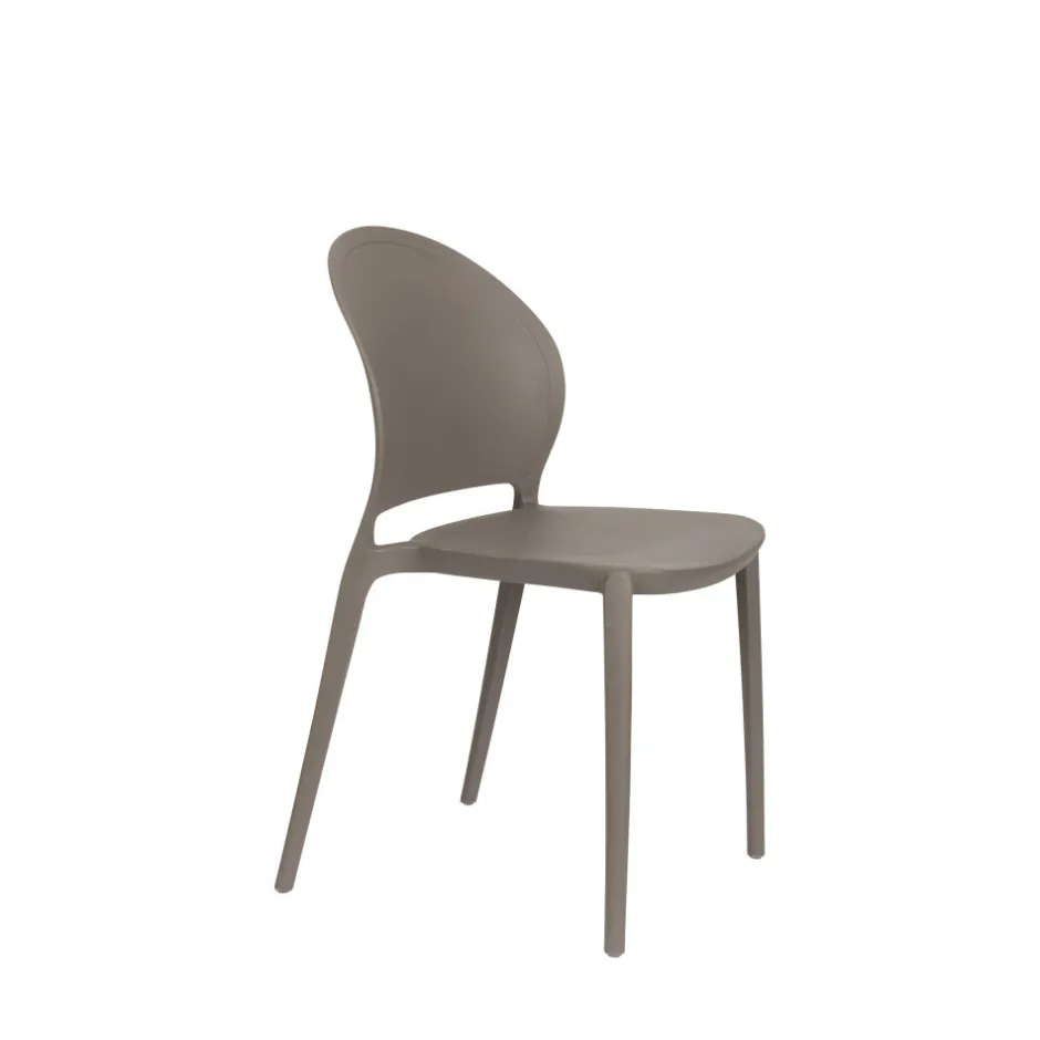 Hot No name SJOERD Lot de 4 chaises intérieur et extérieur en plastique