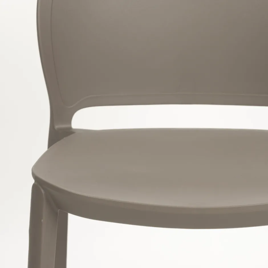 Hot No name SJOERD Lot de 4 chaises intérieur et extérieur en plastique