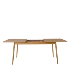 Clearance Drawer SKOLL Table à manger extensible 4 à 8 personnes 150-200x80cm