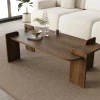 Outlet Drawer SOLENI Table basse en bois 120x60cm
