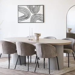 Sale House Nordic SOLVA Table à manger 10 personnes ovale en bois