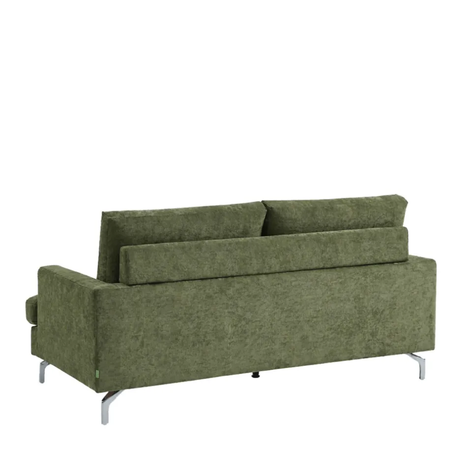 Drawer SOPHIE Canapé 3 places en tissu pieds chrome