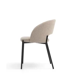 Best Drawer SOREN Lot de 2 chaises en tissu bouclette et métal