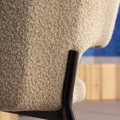 Best Drawer SOREN Lot de 2 chaises en tissu bouclette et métal