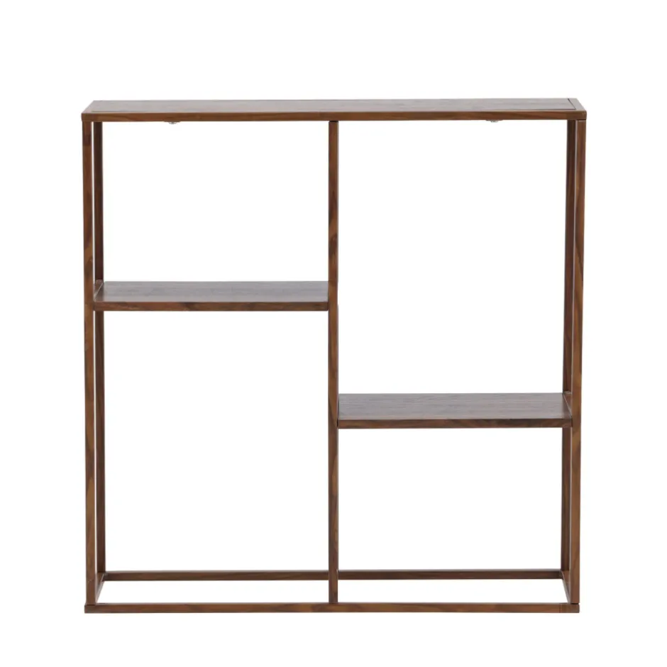 Sale Venture Home STAAL Étagère en bois effet noyer et métal H81cm