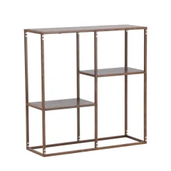 Sale Venture Home STAAL Étagère en bois effet noyer et métal H81cm