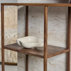 Sale Venture Home STAAL Étagère en bois effet noyer et métal H81cm