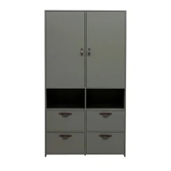 Best Vtwonen STAGE Armoire 2 portes 4 tiroirs en bois