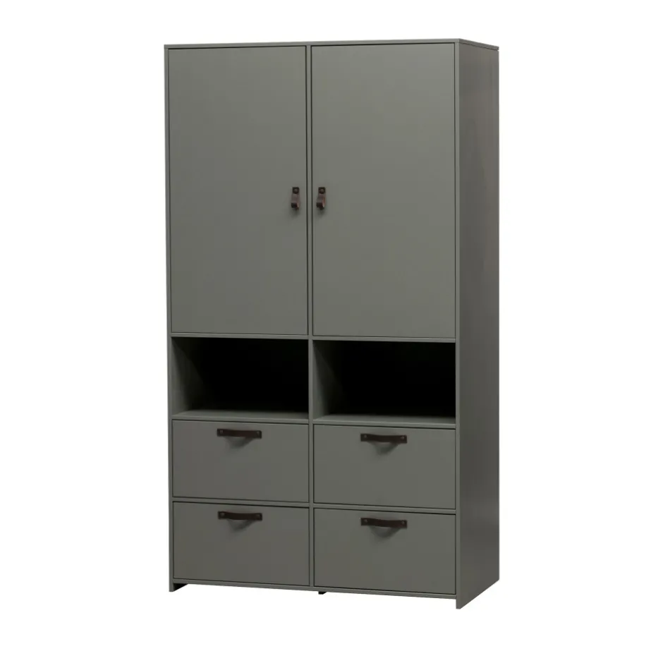 Best Vtwonen STAGE Armoire 2 portes 4 tiroirs en bois