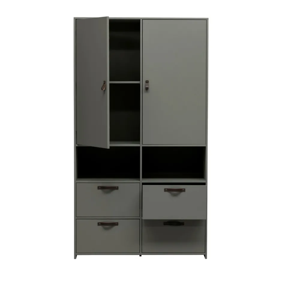 Best Vtwonen STAGE Armoire 2 portes 4 tiroirs en bois