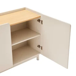 Hot Drawer STANLEY Buffet 3 portes en bois et métal L160cm