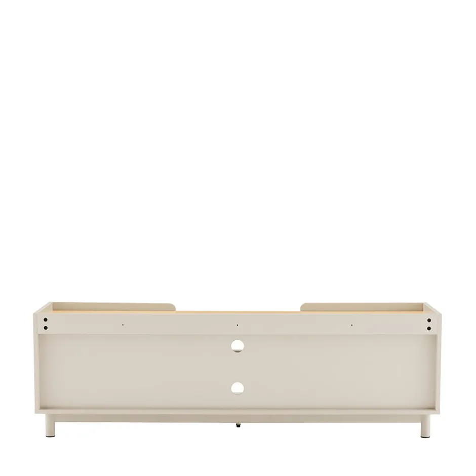 Outlet Drawer STANLEY Meuble TV 2 portes en bois et métal L160cm
