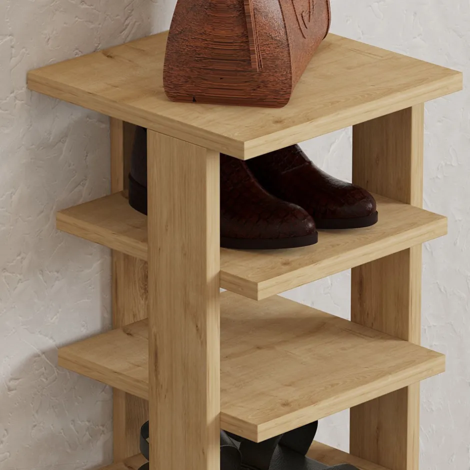 Outlet Drawer STATE Étagère à chaussures en bois H110cm