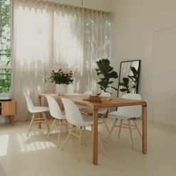 New Zuiver STORM Table à manger 10 personnes aux bords arrondis en bois