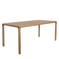 Hot Zuiver STORM Table à manger 6 personnes aux bords arrondis en bois