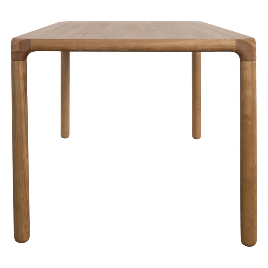 Hot Zuiver STORM Table à manger 6 personnes aux bords arrondis en bois