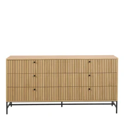 Discount Drawer STORO Commode 6 tiroirs en bois L157.9cm
