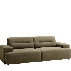 Clearance Drawer STUNE Canapé droit 4 places en tissu à accoudoirs larges