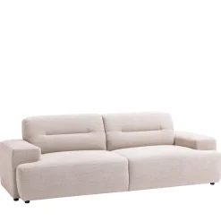 Clearance Drawer STUNE Canapé droit 4 places en tissu à accoudoirs larges