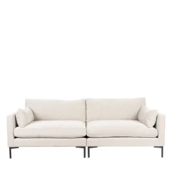 New Zuiver SUMMER Canapé droit 3 places en tissu et pieds en métal