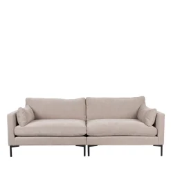New Zuiver SUMMER Canapé droit 3 places en tissu et pieds en métal