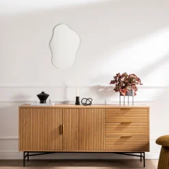 Online Drawer SVEG Buffet 2 portes 3 tiroirs en bois L160cm