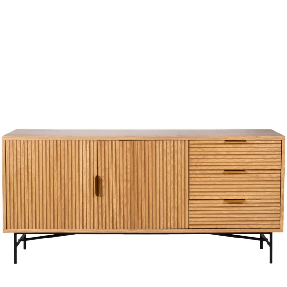 Online Drawer SVEG Buffet 2 portes 3 tiroirs en bois L160cm