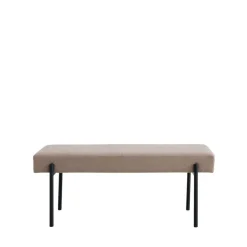 Online House Nordic SWINDONBanc en tissu et métal L100cm