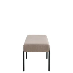 Online House Nordic SWINDONBanc en tissu et métal L100cm