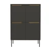 Discount Tenzo SWITCH Buffet haut en bois 4 portes H128cm