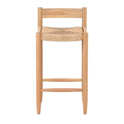 Best No name TANNO Lot de 2 tabourets de bar intérieur/extérieur en bois H66cm
