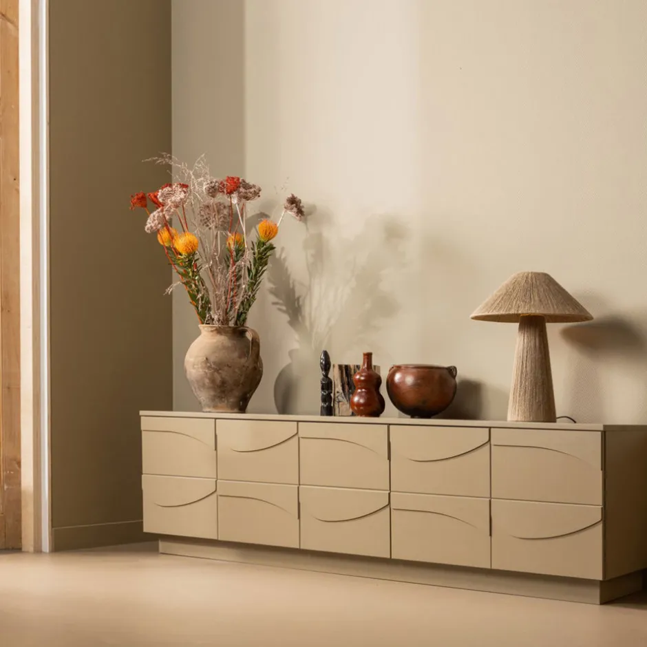 Outlet Woood TEO Meuble TV 5 portes en bois L180cm