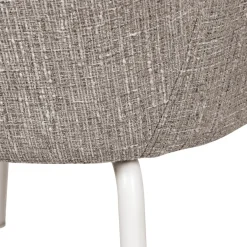 New Drawer THÉODORE Lot de 2 fauteuils de table en tissu et métal