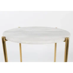 Clearance No name TIMPA Table d'appoint marbre et laiton