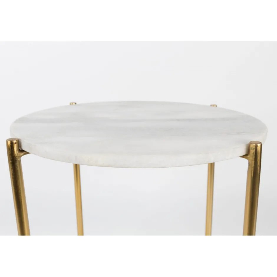 Clearance No name TIMPA Table d'appoint marbre et laiton