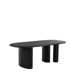 Discount House Nordic TIRANO Table à manger 8 personnes ovale en bois