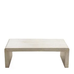Clearance Drawer TOCOA Table basse effet travertin 120x55cm