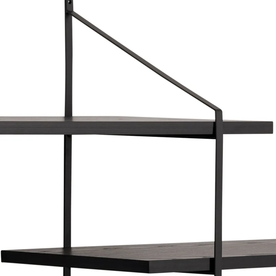 Hot No name TOCRO Etagère murale en bois et métal L191cm