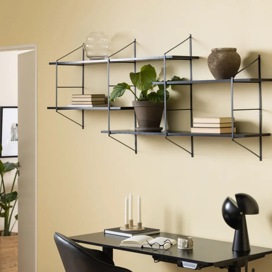 Hot No name TOCRO Etagère murale en bois et métal L191cm