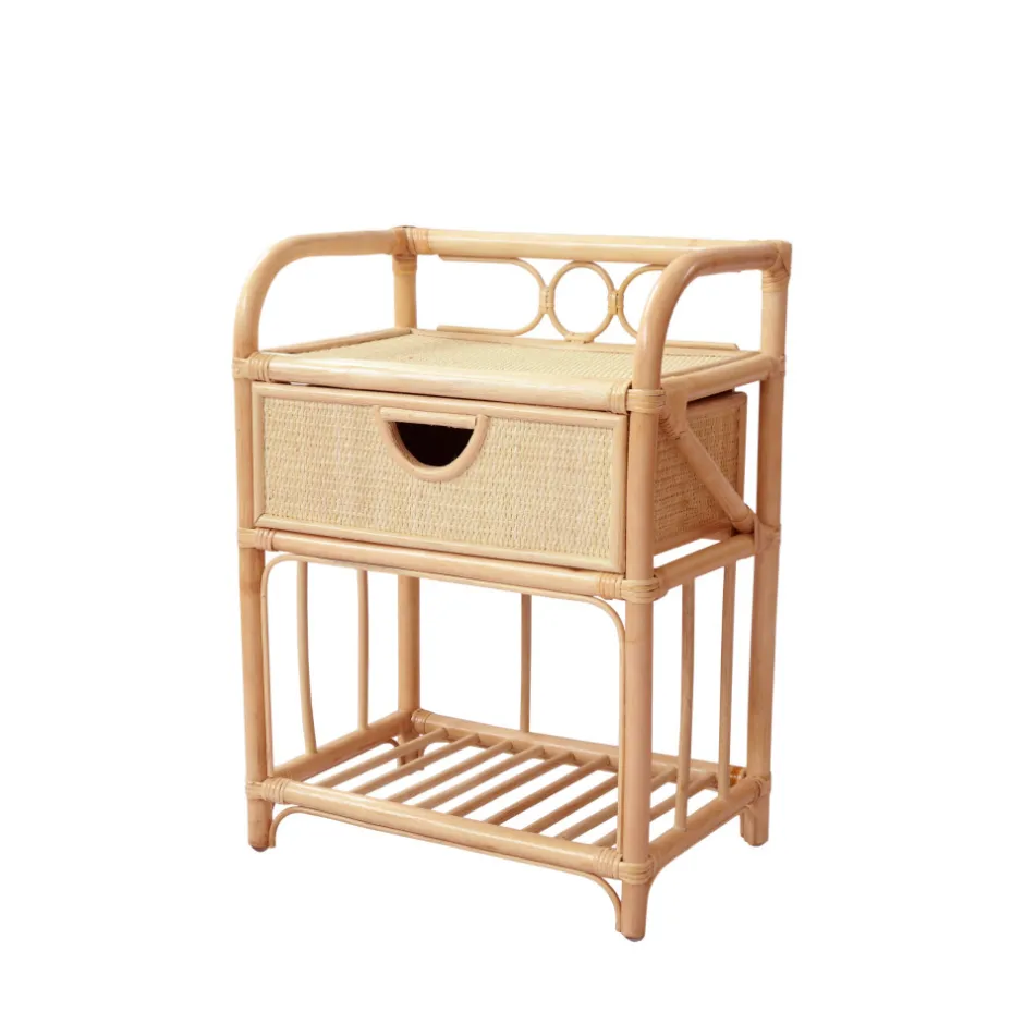 Discount Drawer TONDANO Table de chevet en rotin