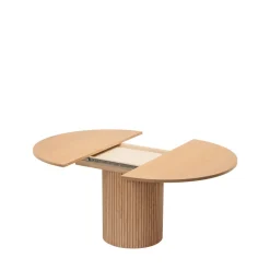 Hot Woodman TOSCANA Table à manger extensible 4 à 6 personnes en bois ø120-160x120cm