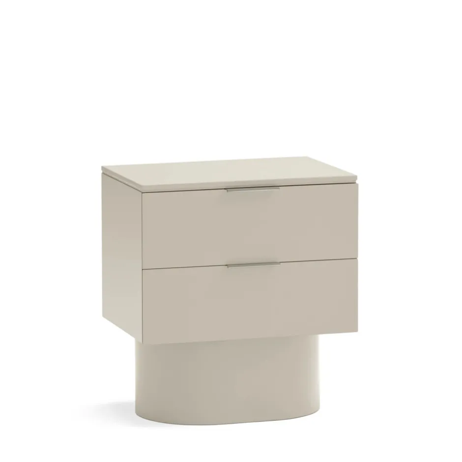 Sale Teulat TOTEM Table de chevet 2 tiroirs en bois