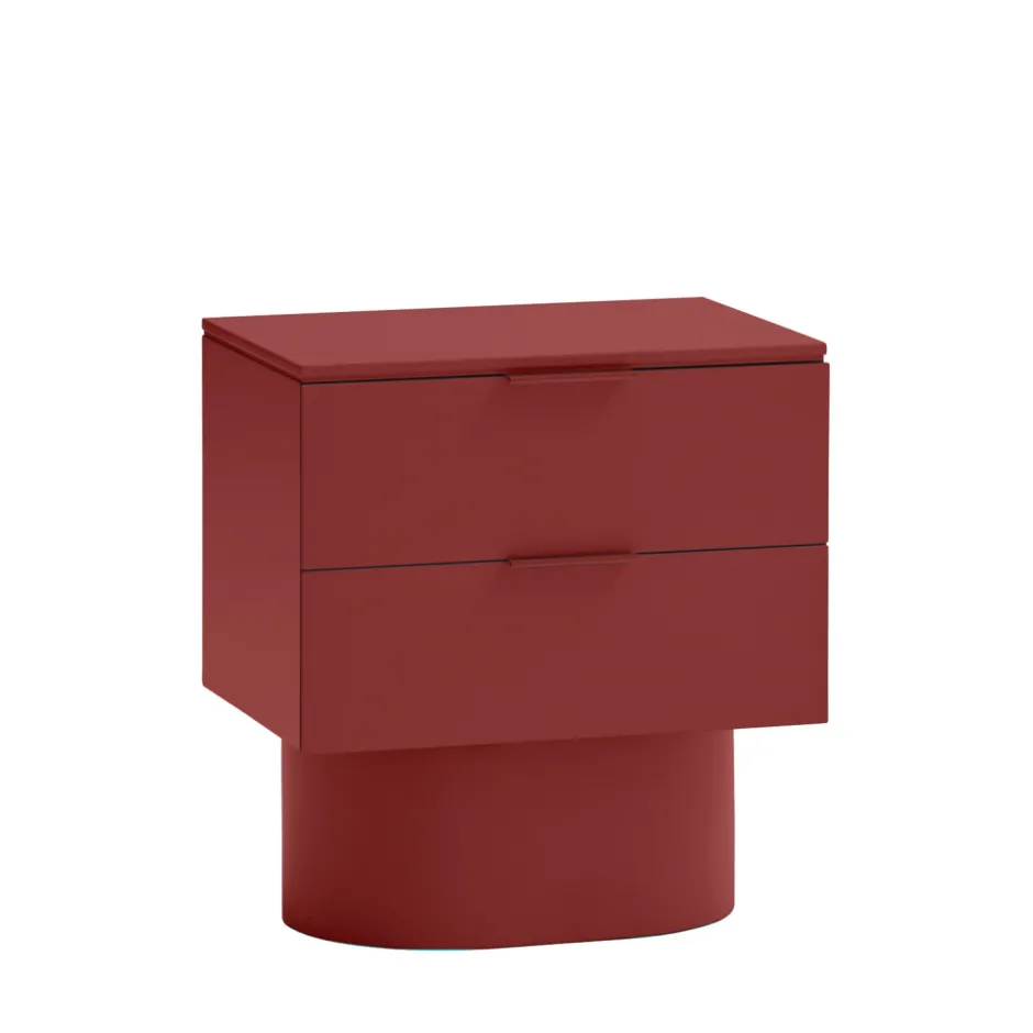 Sale Teulat TOTEM Table de chevet 2 tiroirs en bois