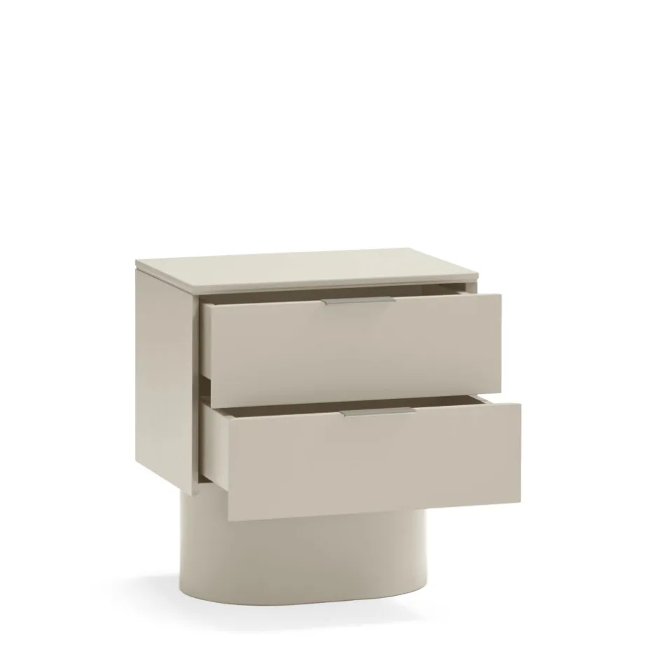 Sale Teulat TOTEM Table de chevet 2 tiroirs en bois