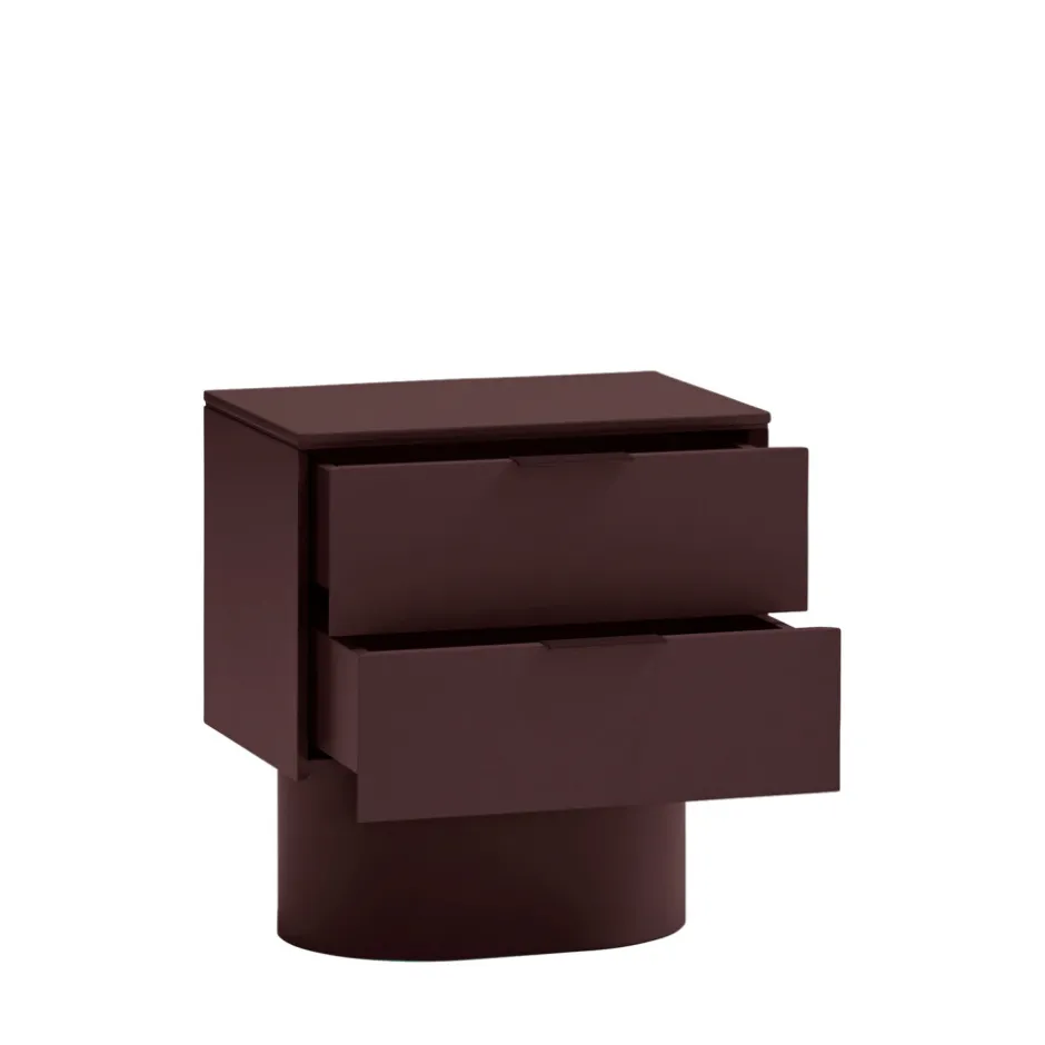 Sale Teulat TOTEM Table de chevet 2 tiroirs en bois