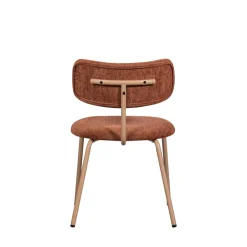 Clearance Woood TRAVIS Lot de 2 chaises en tissu et pieds beiges