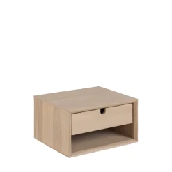 Online Drawer TROGON Table de chevet murale 1 tiroir, 1 niche en bois
