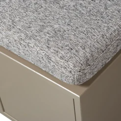 Discount Woood TURNER Banc d'entrée avec rangement chaussures en bois L80cm
